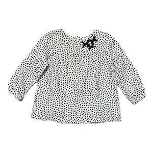 carter's White and Black Heart Print Dress